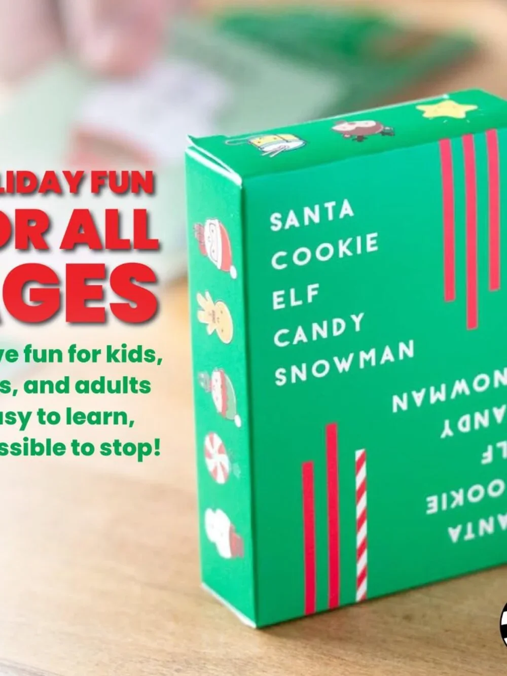 Santa Cookie Elf Candy Snowman Christmas Edition Holiday Card Game by Taco Cat G